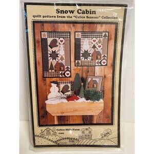 Sewing Quilting Pattern Snow Cabin by Calico Hills Farm 1995